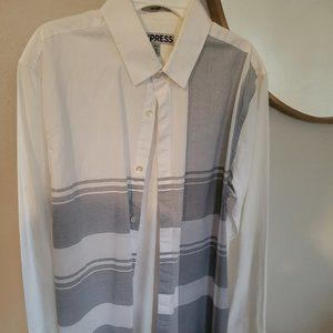 Express Men's Dress Shirt Fitted Size M